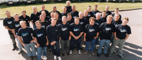 Group photo of Wessex Water employees stood outside