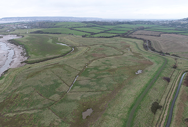 Aerial view of Bleadon Levels