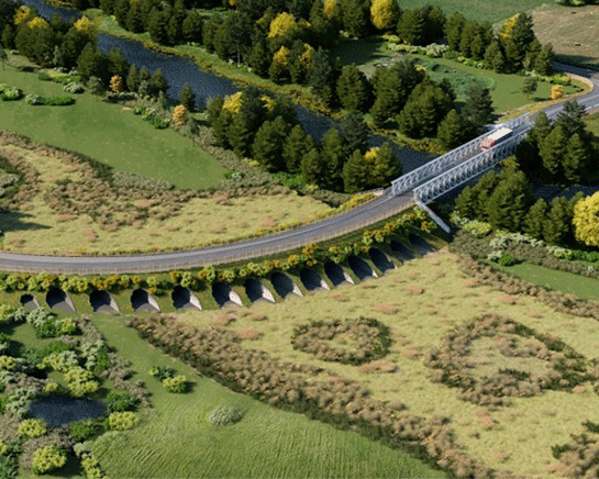 Saltford water recycling centre bridge expansion