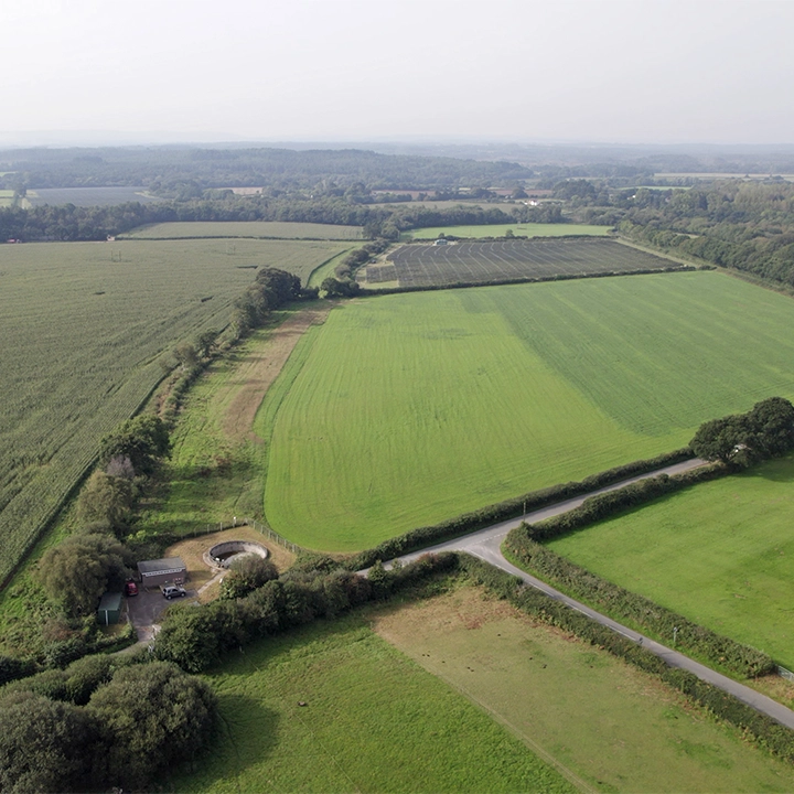 Aerial View Of Bulbury Lane