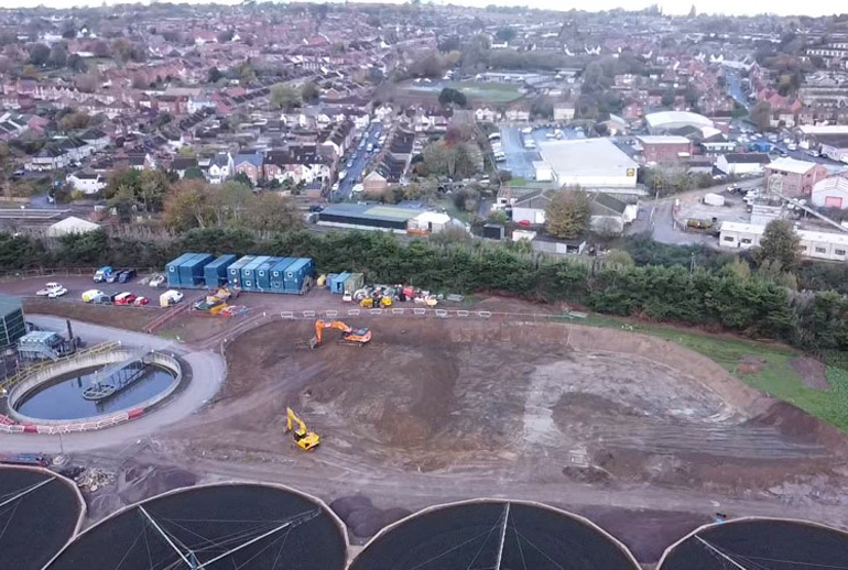 Yeovil Pen Mill Water Recycling Centre During Construction